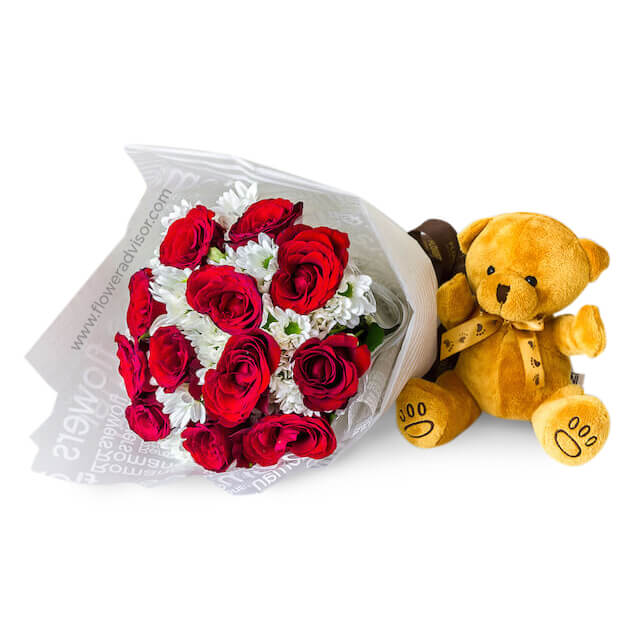 Red Rose Bouquet - Never Let Go - Anniversary