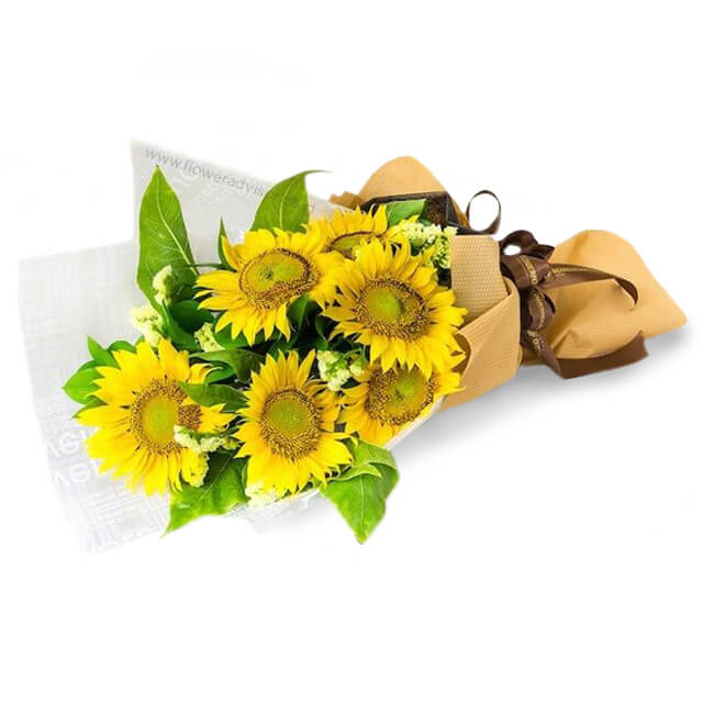 Fleur de Sun - Elegant Sunflower Bouquet - Anniversary