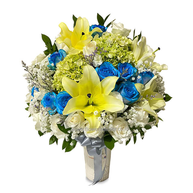 Grow In Serenity - Classy Vase Arrangement - Congratulations