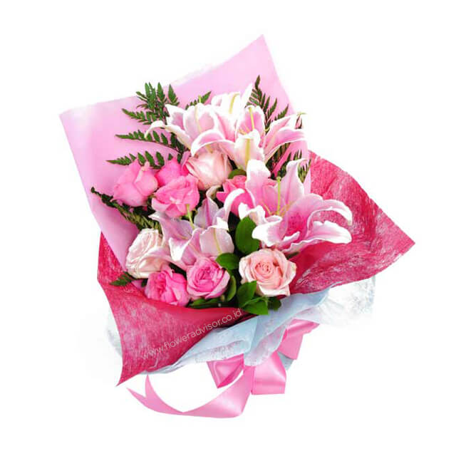 Bright Loves - Bright Pink Bouquet - Birthday