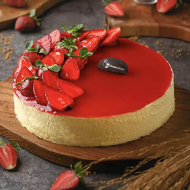 Premium Strawberry Cheese Cake - Anniversary