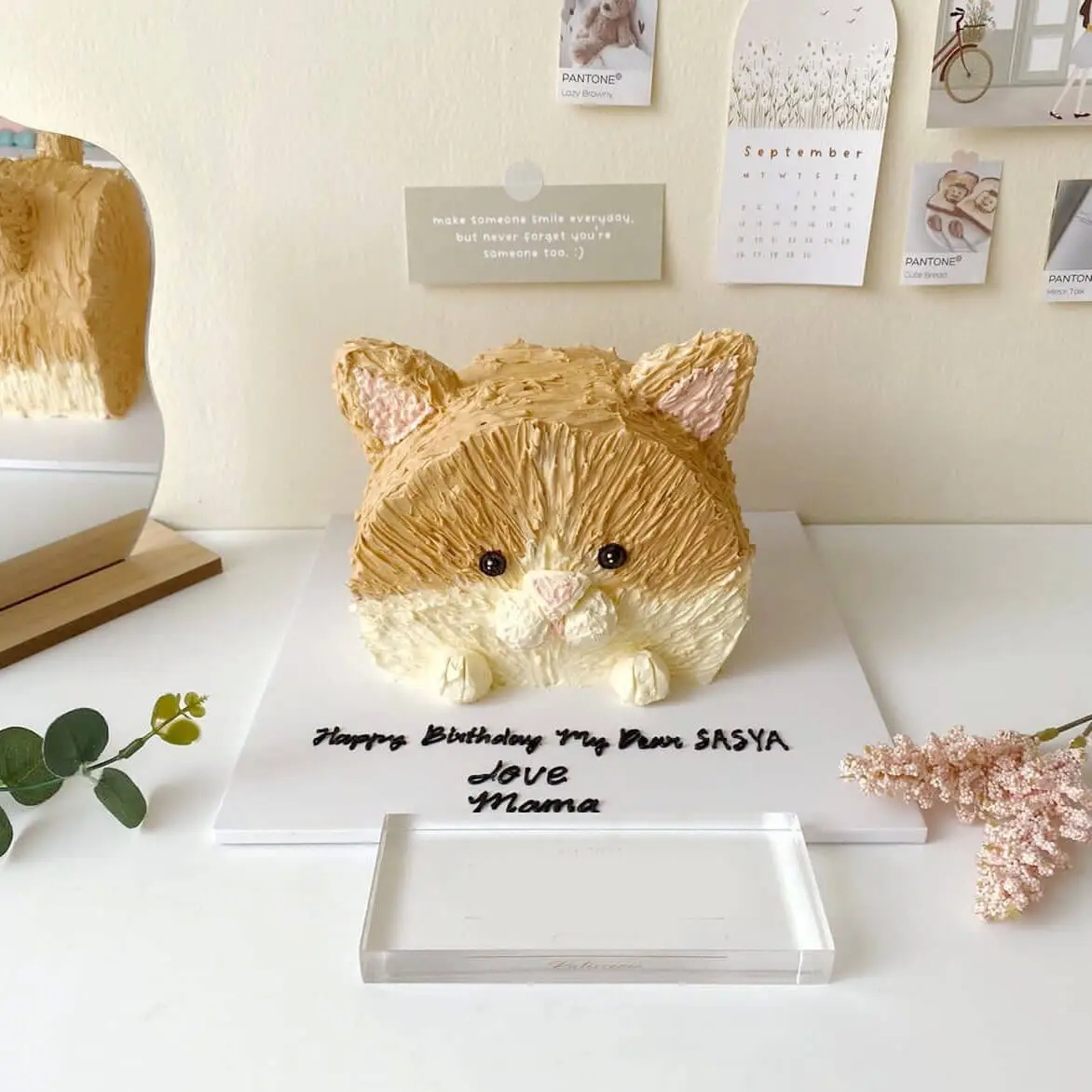 Cat Style Cake - d.16 - Kue Ulang Tahun