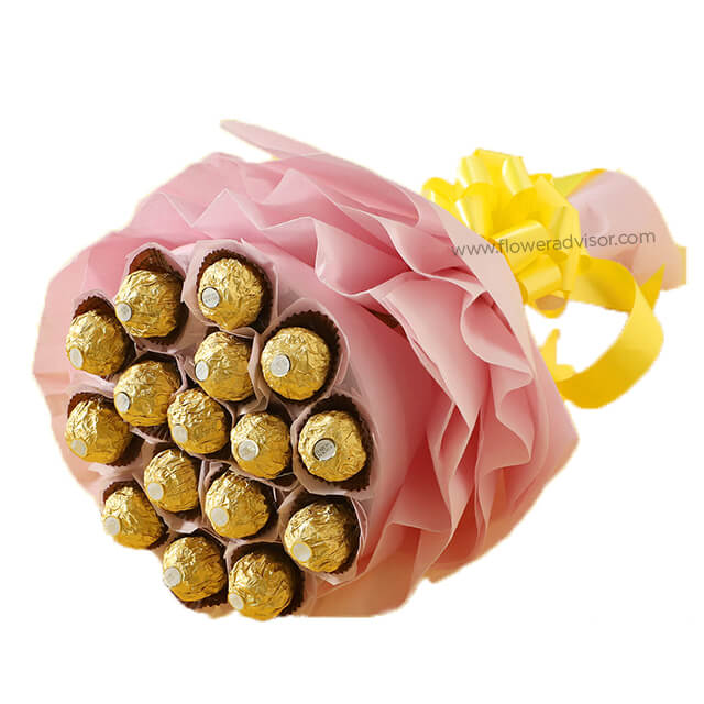 Ferrero Rocher Chocolate Bouquet - Birthday