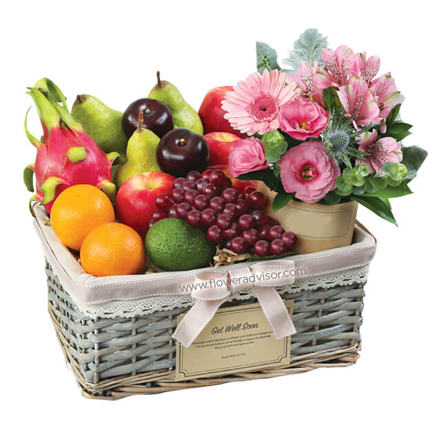 Special Fruit Basket - Fruit Palooza - Get Well Soon