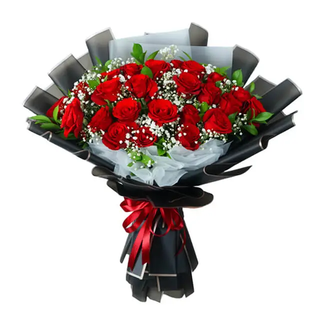 24 Red Rose Bouquet - Wonder Desire - Anniversary