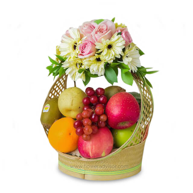 Elegant Fruit Basket - To My Sweetheart - Get Well Soon