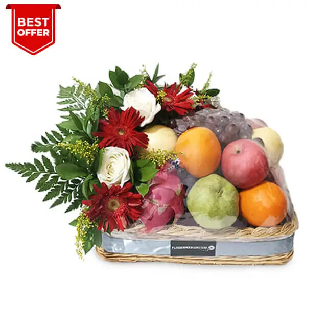 Hampers Buah dan Bunga - Artsy Fruits - Fruits Baskets