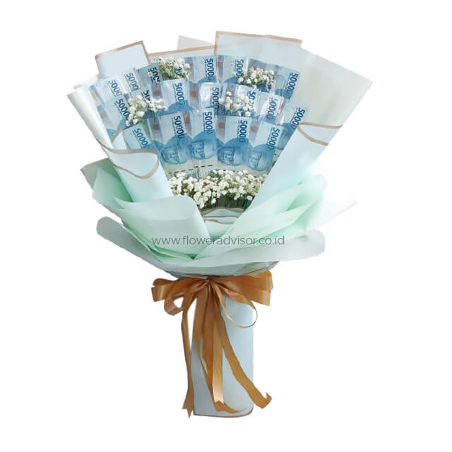 Money Bouquet (11 - 20 Lembar) - Anniversary