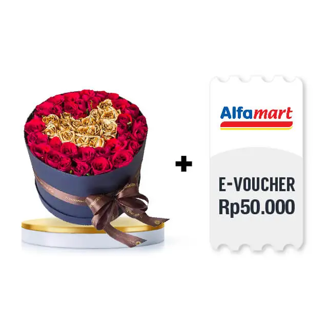 Heart of Gold with eVoucher Digital Alfamart value Rp 50.000