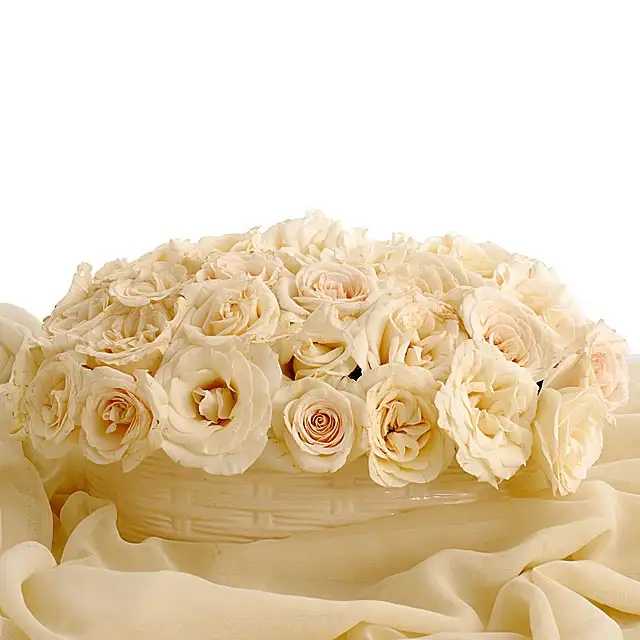 Pearl Blankets White Roses