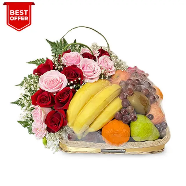 Hampers Buah dan Bunga - Be Well Hamper