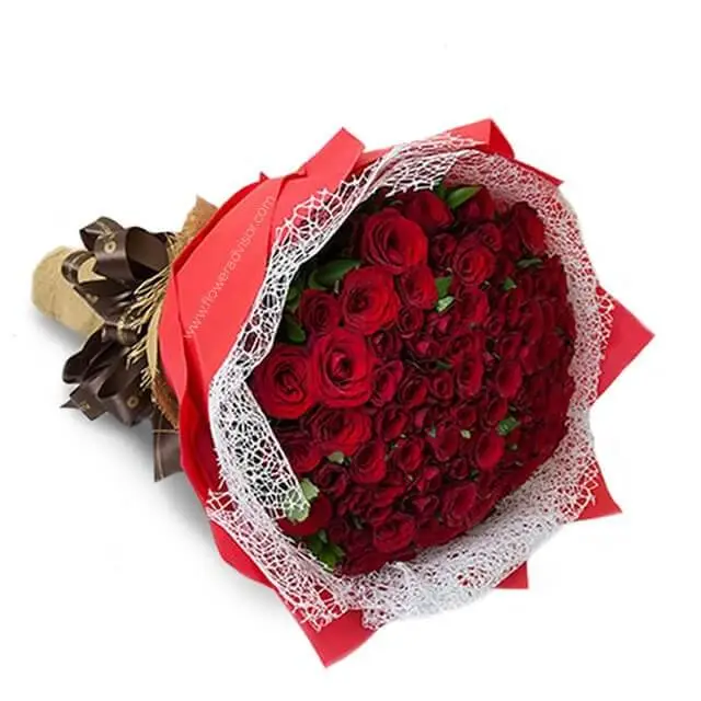 100 Red Rose Bouquet - Tons of Love